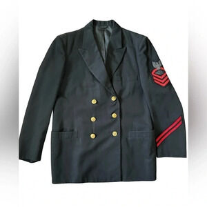 Davis Clothing Company Mens Military Gold Button Uniform Jacket Size 40 Regular